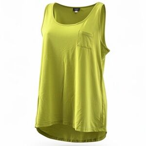 Rue21 Womens Lime Green Tank Top L Rayon/Spandex Made In Vietnam